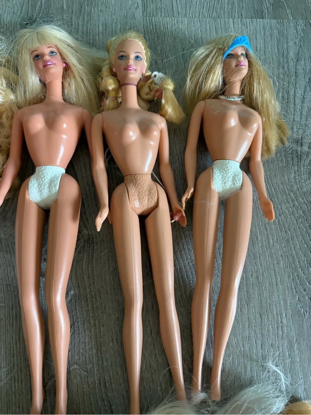Lot of Barbie & 1 Ken Doll parts / OOAK / nude dolls 12 total lot #1